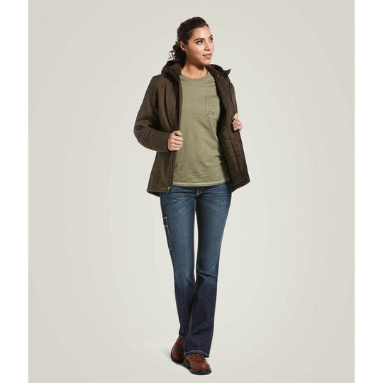Ariat Women's Rebar DuraCanvas Insulated Jacket Wren - 10032918 - Overlook Boots