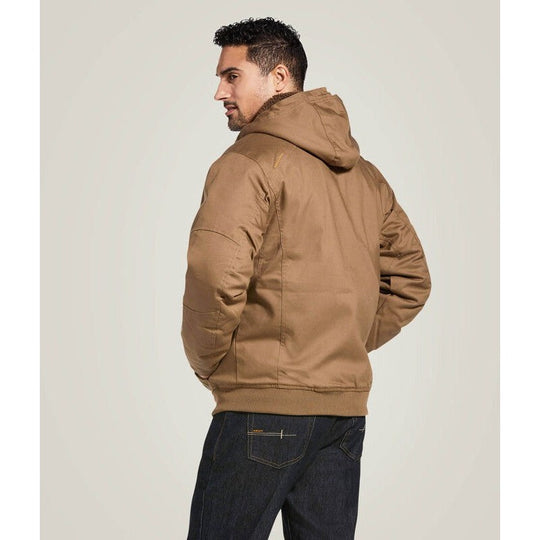 Ariat Men's Rebar DuraCanvas Water Repellent Jacket Khaki - 10032964 - Overlook Boots
