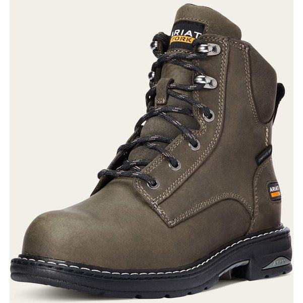 Ariat Women's Casey 6" CT Slip Resistant Work Boot - Shadow - 10033921 5.5 / Medium / Brown - Overlook Boots