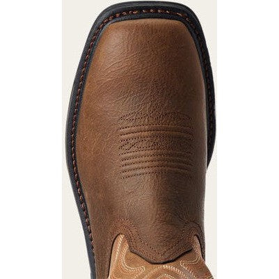 Ariat Men's Big Rig Soft Toe Western Work Boot -Brown- 10033963  - Overlook Boots