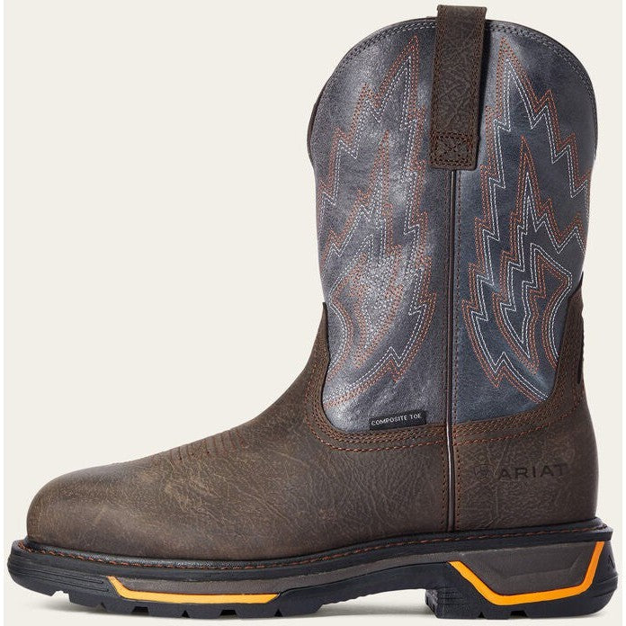 Ariat Men's Big Rig Composite Toe Western Work Boot -Coffee- 10033966 7 / Medium / Iron Coffee - Overlook Boots