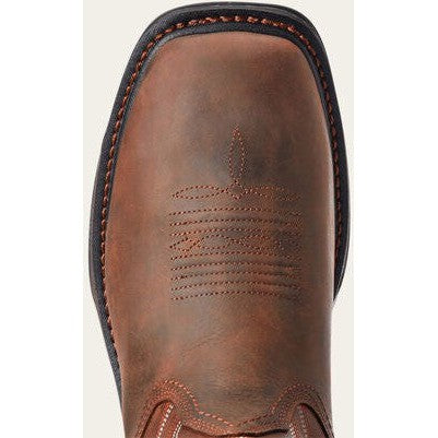 Ariat Men's Big Rig Soft Toe WP Western Work Boot - Brown - 10033991  - Overlook Boots