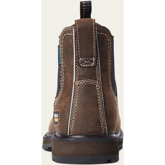 Ariat Men's Groundbreaker 6" Steel Toe Waterproof Chelsea Work Boot - 10034148 - Overlook Boots