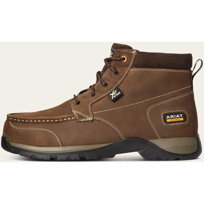 Ariat Men's Lte Chukka Comp Toe Metguard Work Boot - Brown - 10034149 7 / Medium / Brown - Overlook Boots