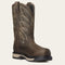 Ariat Women's Riveter Pull-On Composite Toe CSA Waterproof Puncture Resistant Work Boot - Brown - 10035774 5.5 / Narrow / Brown - Overlook Boots