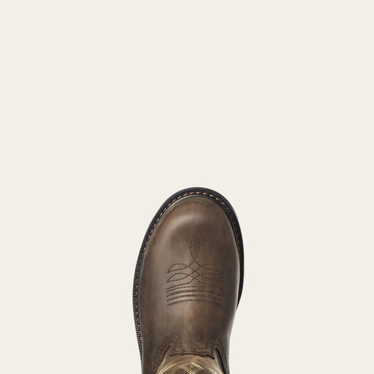 Ariat Women's Riveter Pull-On Composite Toe CSA Waterproof Puncture Resistant Work Boot - Brown - 10035774 - Overlook Boots