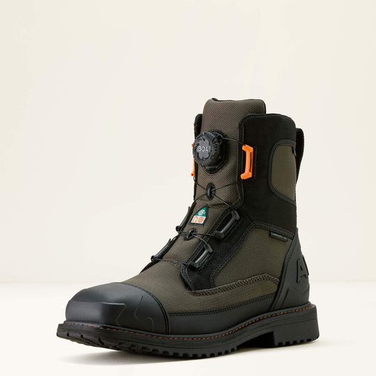 Ariat Men's RigTEK Wildcat 8" Comp Toe Waterproof CSA Work Boot - Iron - 10035930 - Overlook Boots
