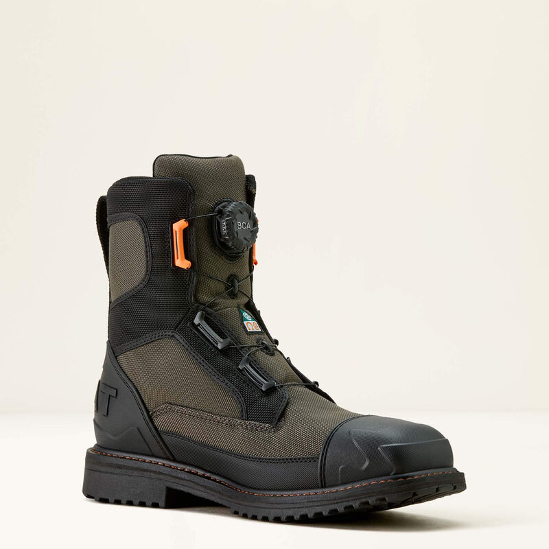 Ariat Men's RigTEK Wildcat 8" Comp Toe Waterproof CSA Work Boot - Iron - 10035930 - Overlook Boots