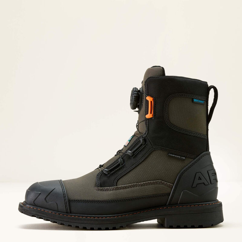 Ariat Men's RigTEK Wildcat 8" Comp Toe Waterproof CSA Work Boot - Iron - 10035930 - Overlook Boots