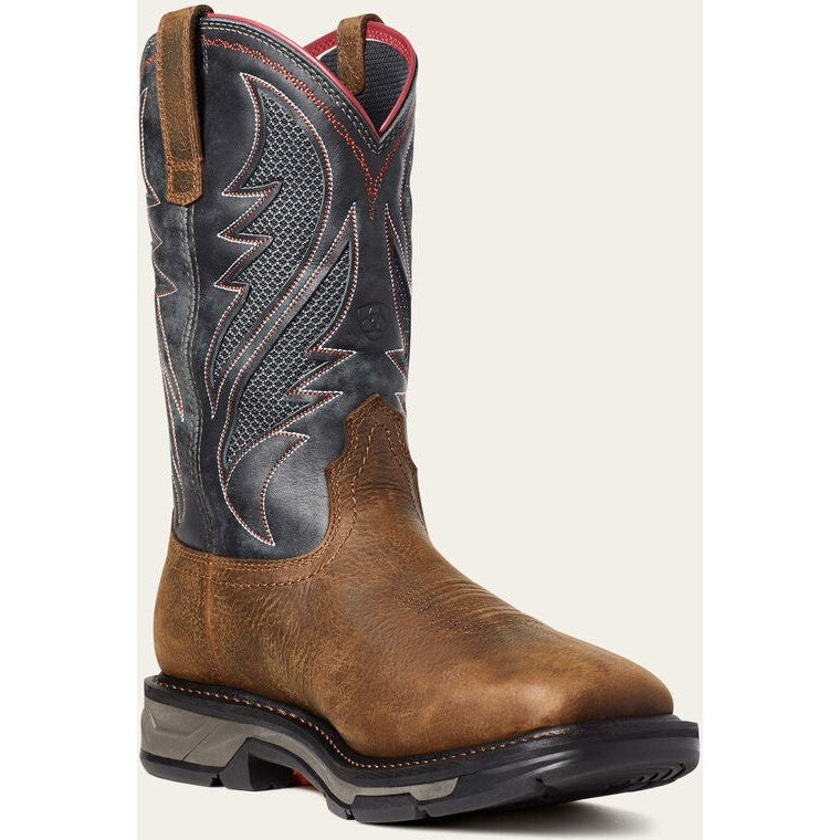 Ariat Men's WorkHog Xt VenTek Soft Toe Western Work Boot -Brown- 10035984 7 / Medium / Brown - Overlook Boots