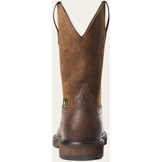 Ariat Men's Groundbreaker Steel Toe Metguard Western Work Boot - Brown - 10036107 - Overlook Boots