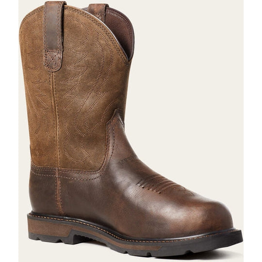 Ariat Men's Groundbreaker Steel Toe Metguard Western Work Boot - Brown - 10036107 7.0 / Medium / Brown - Overlook Boots