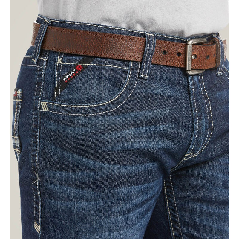 Ariat Men's Flame Resistant M5 DuraLight Stretch Coltrane Straight Leg Jean Billings - 10036687 - Overlook Boots