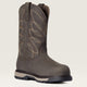 Ariat Women's Riveter CSA Pull-On Composite Toe Waterproof 400G Ins Puncture Resistant Work Boot - 10036708 5.5 / Narrow / Brown - Overlook Boots