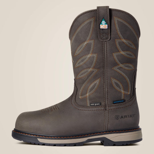 Ariat Women's Riveter CSA Pull-On Composite Toe Waterproof 400G Ins Puncture Resistant Work Boot - 10036708 - Overlook Boots