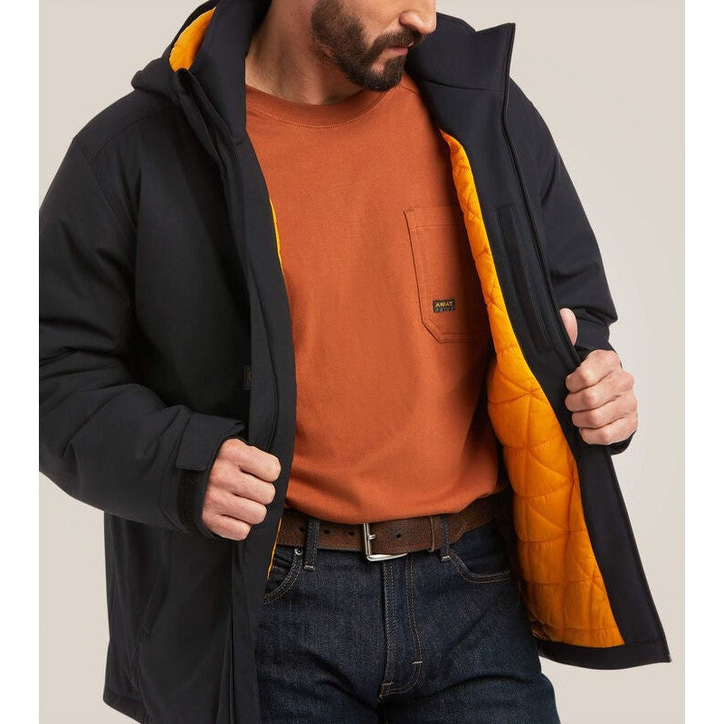 Ariat Men's Rebar Storm Fighter 2.0 Waterproof 120G Jacket Black - 10037605 - Overlook Boots