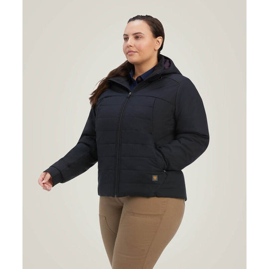 Ariat Women's Rebar Valkyrie Stretch Canvas Jacket Black - 10037609 - Overlook Boots