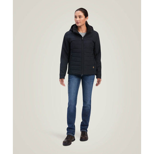 Ariat Women's Rebar Valkyrie Stretch Canvas Jacket Black - 10037609 - Overlook Boots