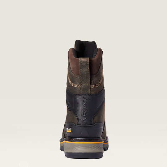 Ariat Men's Stump Jumper 8" Composite Toe Waterproof 600G Ins Work Boot - Coffee - 10038283 - Overlook Boots