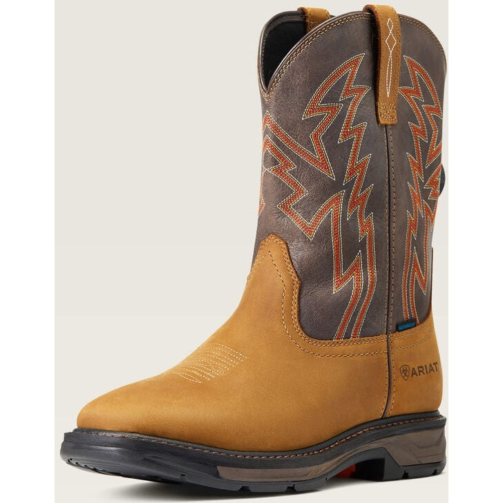 Ariat Men's WorkHog Xt Boa Soft Toe WP  Western Work Boot - Bark - 10038921  - Overlook Boots