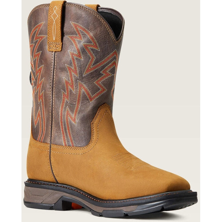 Ariat Men's WorkHog Xt Boa Soft Toe WP  Western Work Boot - Bark - 10038921 7 / Medium / Brown - Overlook Boots