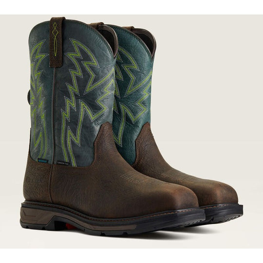 Ariat Men's WorkHog Xt Boa Carbon Toe Waterproof Western Work Boot - Brown - 10038924 - Overlook Boots