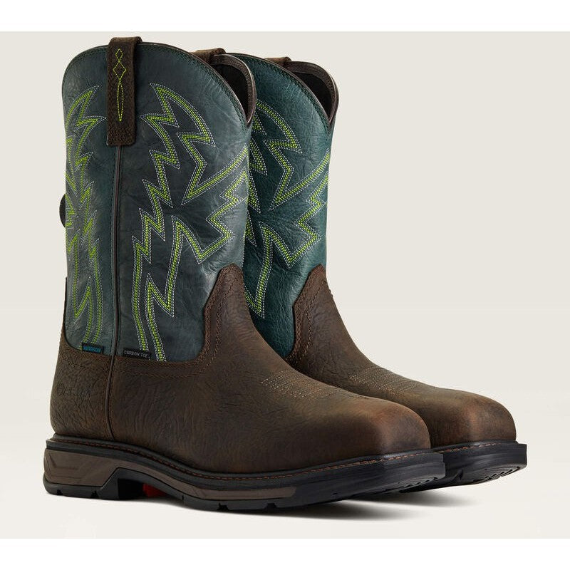 Ariat Men's WorkHog Xt Boa Carbon Toe WP Western Work Boot - Brown - 10038924  - Overlook Boots
