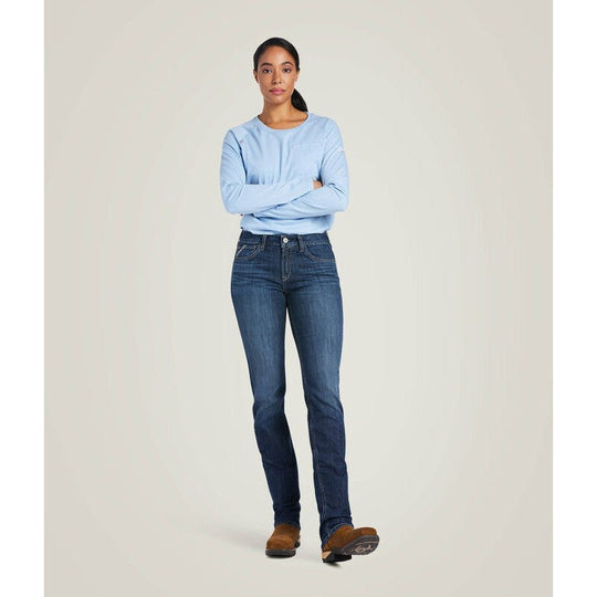 Ariat Women's Flame Resistant Perfect Rise DuraStretch Slim Leg Jean Madera - 10039658 - Overlook Boots