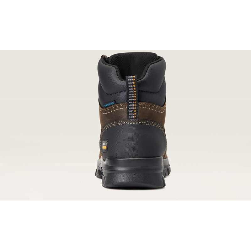 Ariat Men's Treadfast 6" Soft Toe WP Slip Resist Work Boot - Brown - 10040266  - Overlook Boots