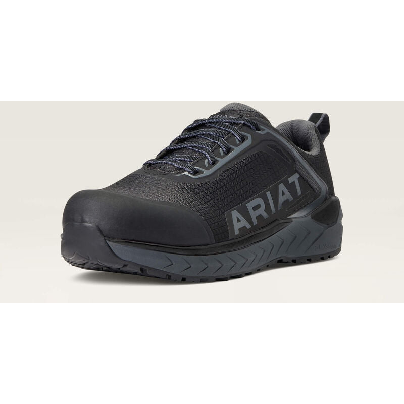 Ariat Men's Outpace CT Safety Slip Resistant Work Shoe - Black - 10040283  - Overlook Boots