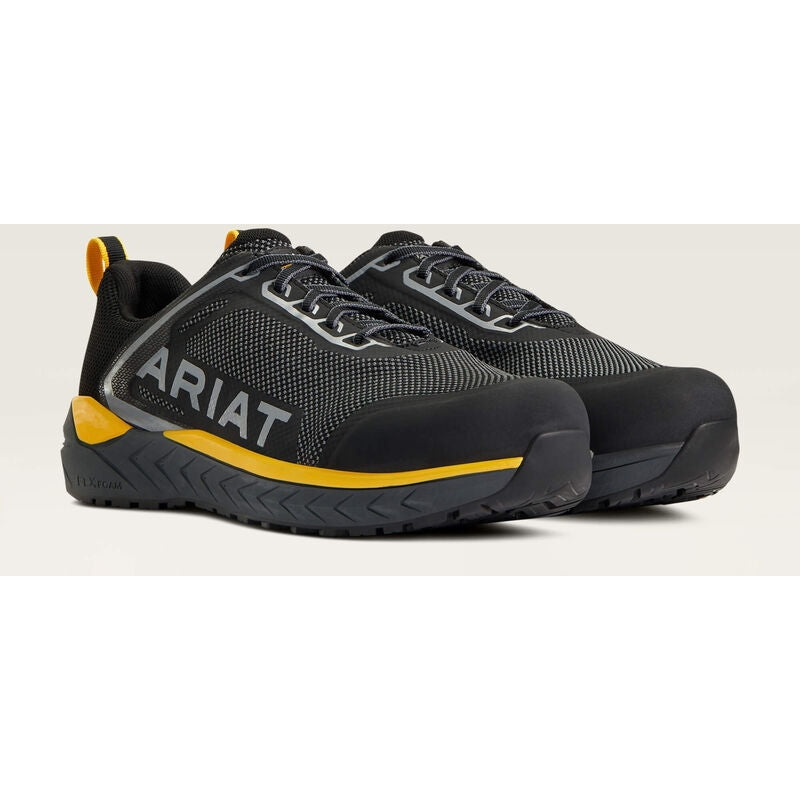 Ariat Men's Outpace Sd CT Safety Slip Resist Work Shoe -Charcoal- 10040319  - Overlook Boots