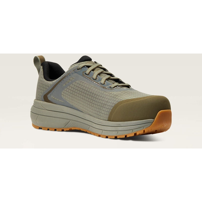 Ariat Women's Outpace CT Safety Slip Resist Work Shoe - Willow - 10040322 5.5 / Medium / Green - Overlook Boots