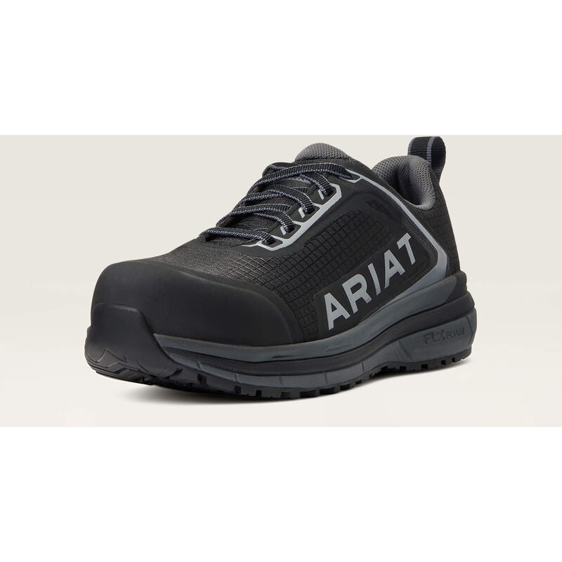 Ariat Women's Outpace Composite Toe Safety Slip Resistant Work Shoe -Black- 10040324 - Overlook Boots