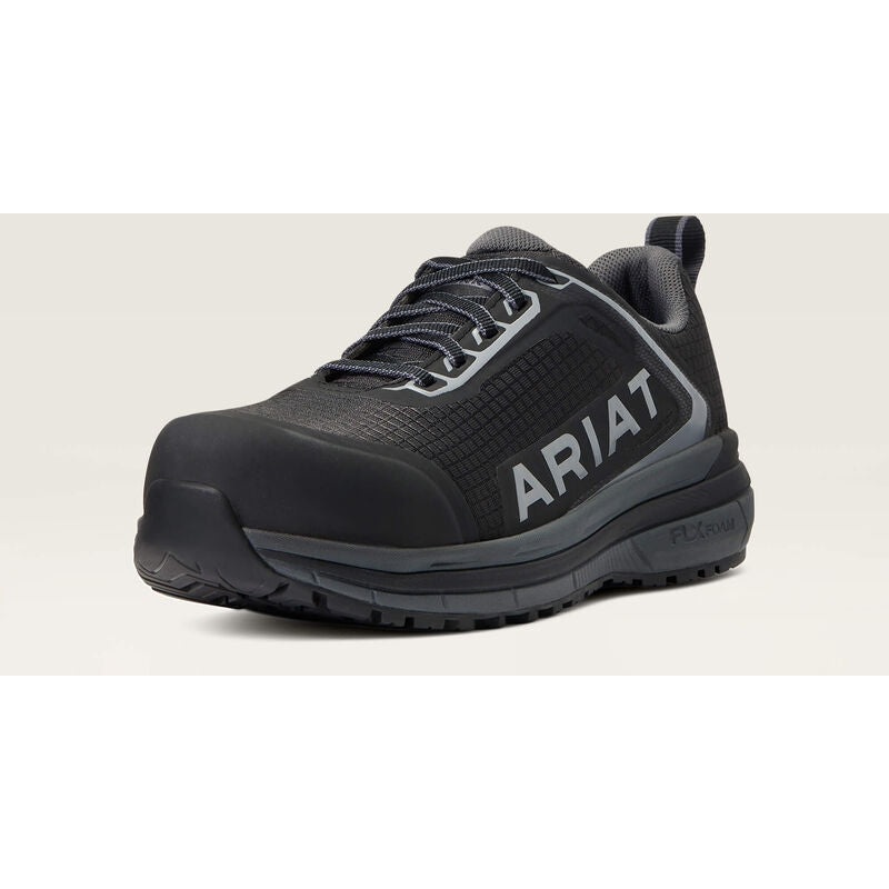 Ariat Women's Outpace CT Safety Slip Resist Work Shoe -Black- 10040324  - Overlook Boots