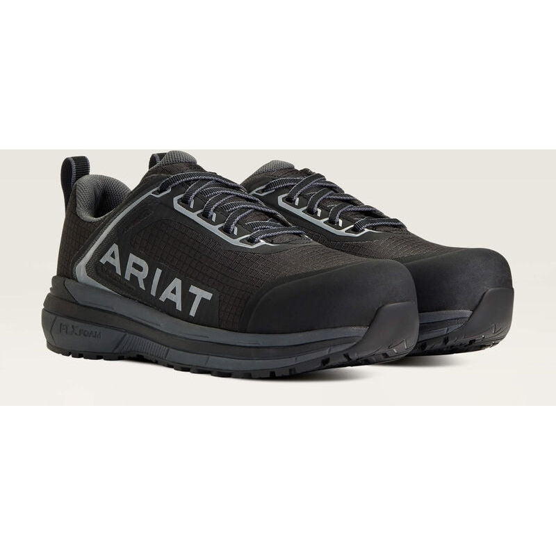 Ariat Women's Outpace CT Safety Slip Resist Work Shoe -Black- 10040324  - Overlook Boots