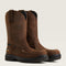 Ariat Men's Turbo Moc Toe Carbon Toe Waterproof Work Boot - Mocha - 10040396 7.0 / Medium / Brown - Overlook Boots