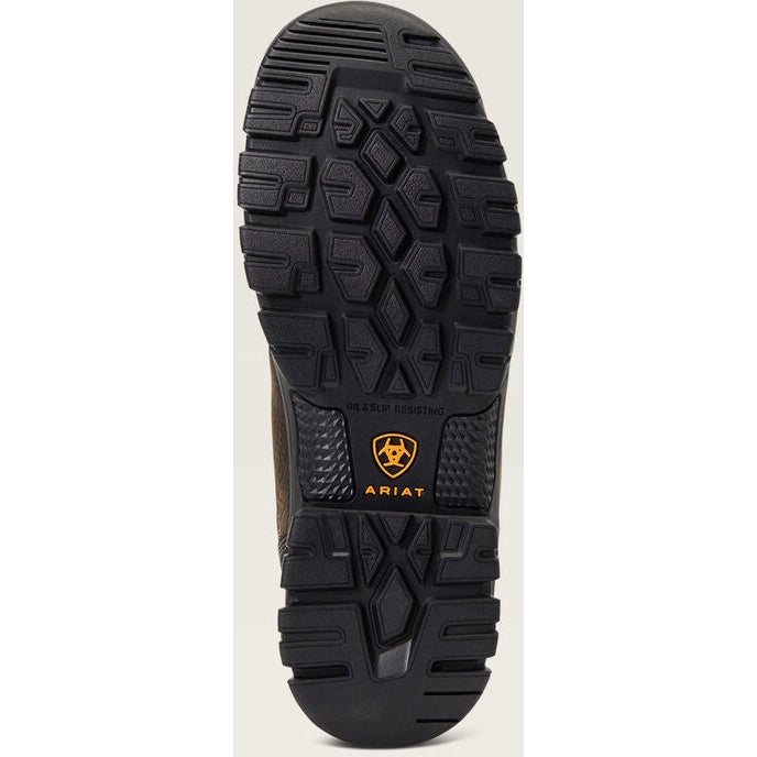 Ariat Men's Treadfast 6" Soft Toe Waterproof Slip Resistant Work Boot - Brown - 10040404 - Overlook Boots