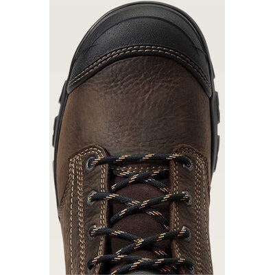 Ariat Men's Treadfast 6" Soft Toe Waterproof Slip Resistant Work Boot - Brown - 10040404 - Overlook Boots