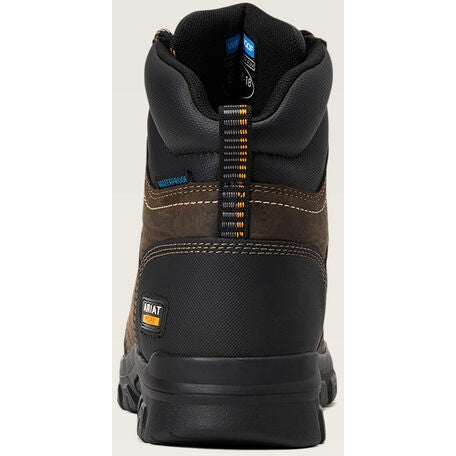 Ariat Women's Treadfast 6" Steel Toe Waterproof Slip Resistant Work Boot - Brown - 10040405 - Overlook Boots