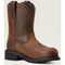 Ariat Women's Fatbaby Pull On Steel Toe Work Boot -Brown- 10040431 5.5 / Narrow / Distressed Brown - Overlook Boots