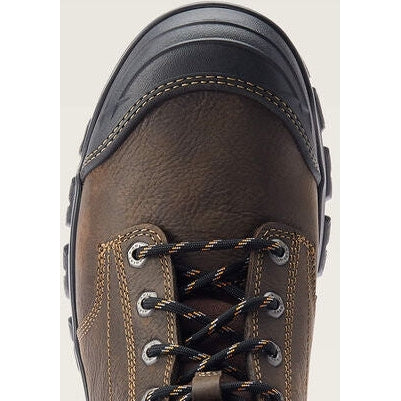Ariat Men's Treadfast 8" Soft Toe Waterproof Slip Resistant Work Boot - Brown - 10042484 - Overlook Boots