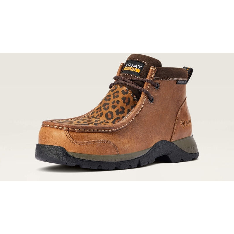 Ariat Women's Edge Lte Moc CT Slip Resistant Work Boot - Brown - 10042485  - Overlook Boots
