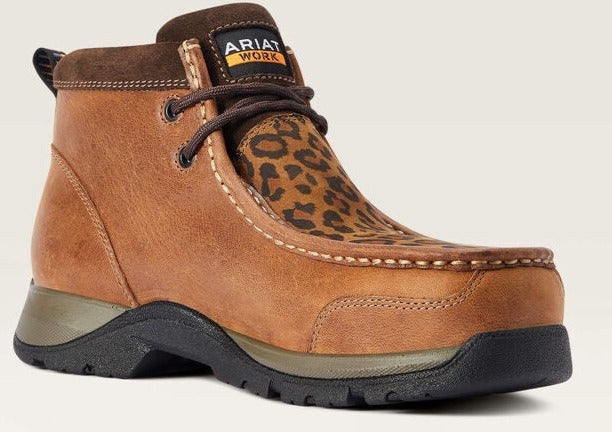 Ariat Women's Edge Lte Moc CT Slip Resistant Work Boot - Brown - 10042485 7 / Medium / Brown - Overlook Boots