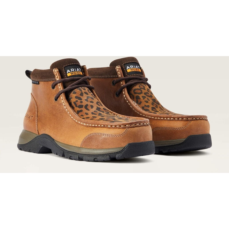 Ariat Women's Edge Lte Moc CT Slip Resistant Work Boot - Brown - 10042485  - Overlook Boots