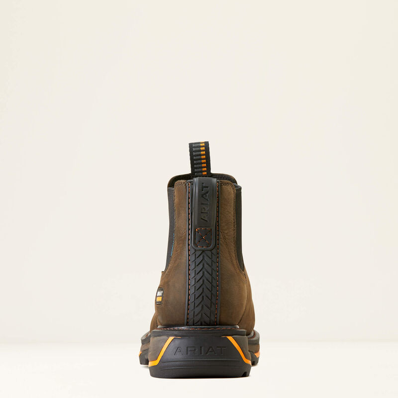 Ariat Men's Big Rig 6" Comp Toe WP Work Boot- Coffee- 10042544 - Overlook Boots