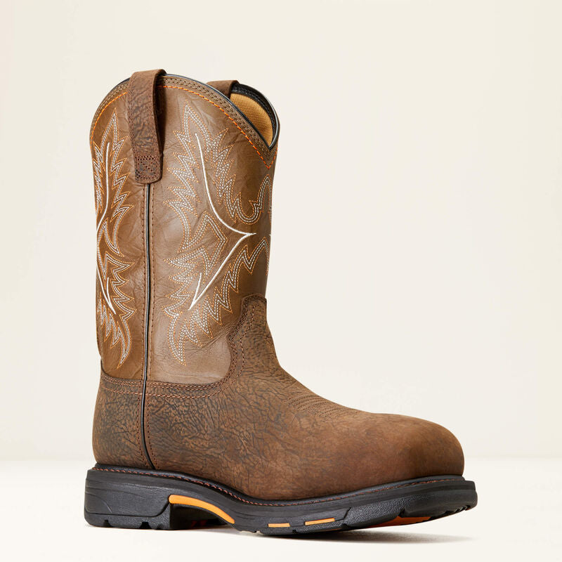Ariat Men's WorkHog CSA CT Waterproof Ins Western Work Boot -Brown- 10042552 7 / Medium / Brown - Overlook Boots