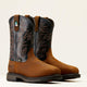 Ariat Men's WorkHog 11" Composite Toe Waterproof MG CSA Puncture Resistant Western Work Boot- 10042553 7.0 / Medium / Brown - Overlook Boots