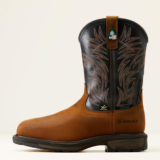 Ariat Men's WorkHog 11" Composite Toe Waterproof MG CSA Puncture Resistant Western Work Boot- 10042553 - Overlook Boots