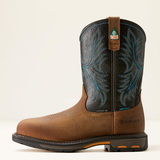 Ariat Men's WorkHog 11" Composite Toe Waterproof CSA Western Work Boot - 10042554 - Overlook Boots