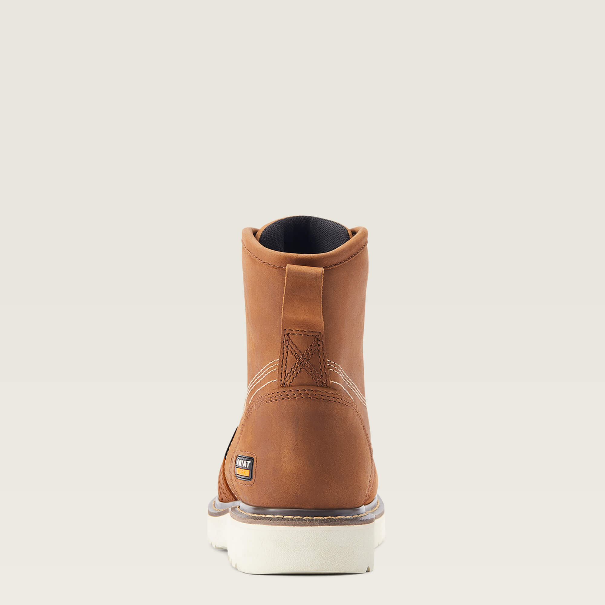 Ariat Men's Rebar Wedge 6" Soft Toe WP Work Boot - Aged Honey - 10044539  - Overlook Boots